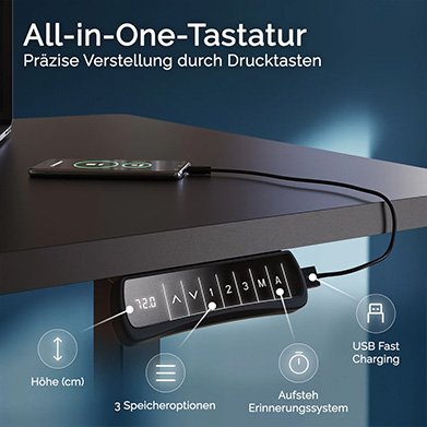 Corner Deskspace Höhenverstellbarer Schreibtisch