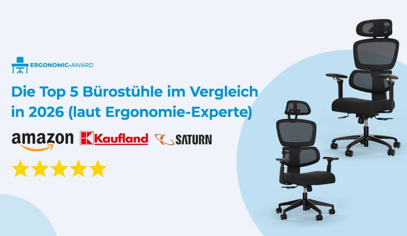 Die Top 5 Bürostühle im Vergleich in 2026 (laut Ergonomie-Experte)
